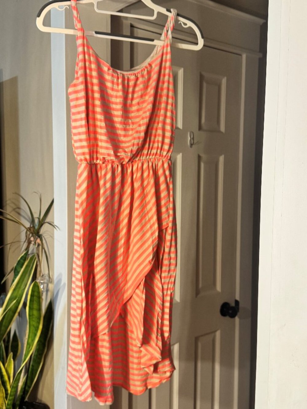 Gilli Women's Orange & Gray Striped Dress
